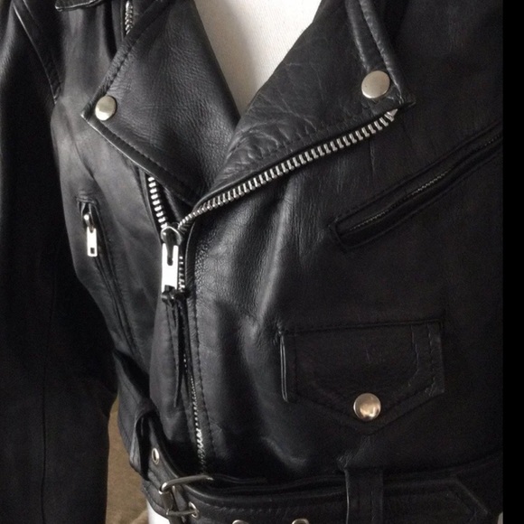 leather Town Jackets & Blazers - Biker Jacket.  Size M/L